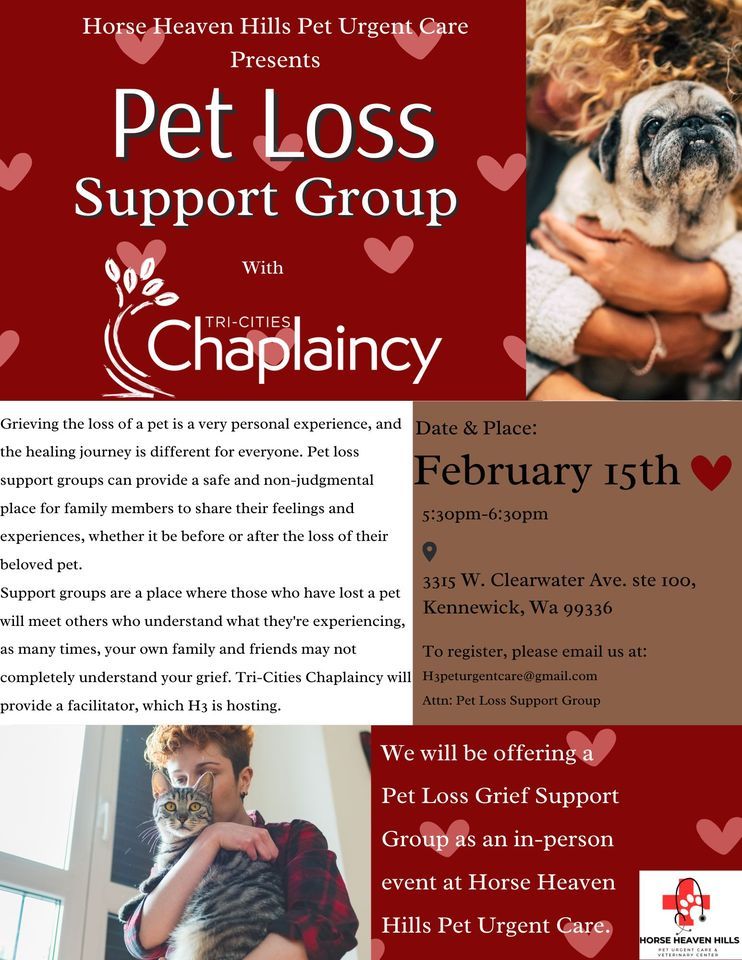 Pet Loss Support Group Horse Heaven Hills Pet Urgent Care Kennewick pet-loss-support-group-horse-heaven-hills-pet-urgent-care-kennewick