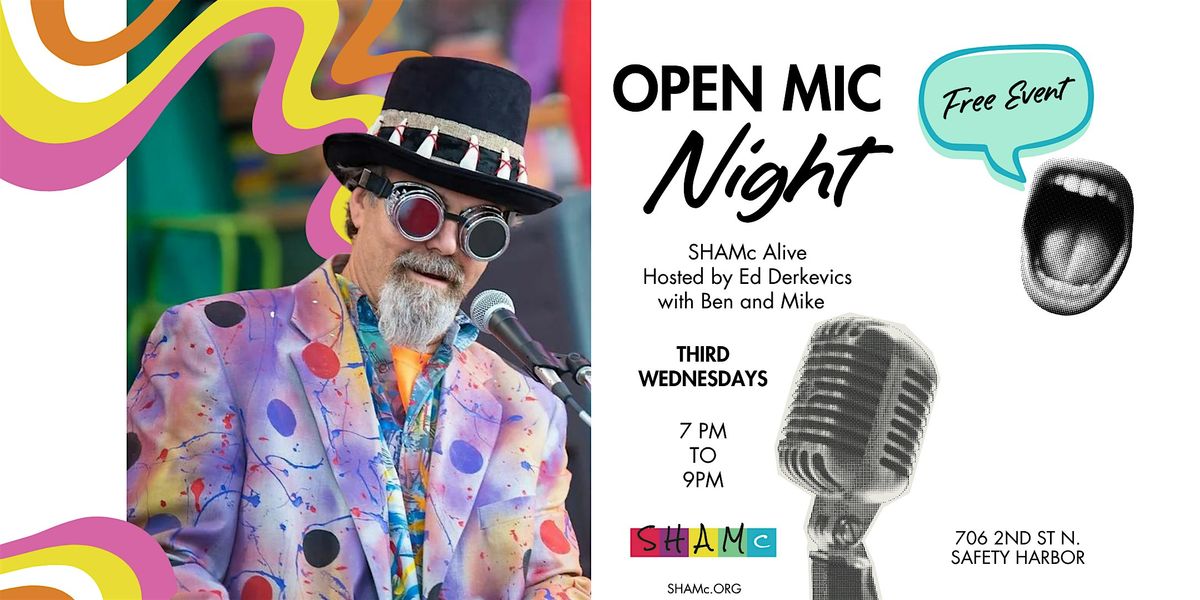 SHAMc Alive: Open Mic Night, 21 January | Event in Safety Harbor | AllEvents