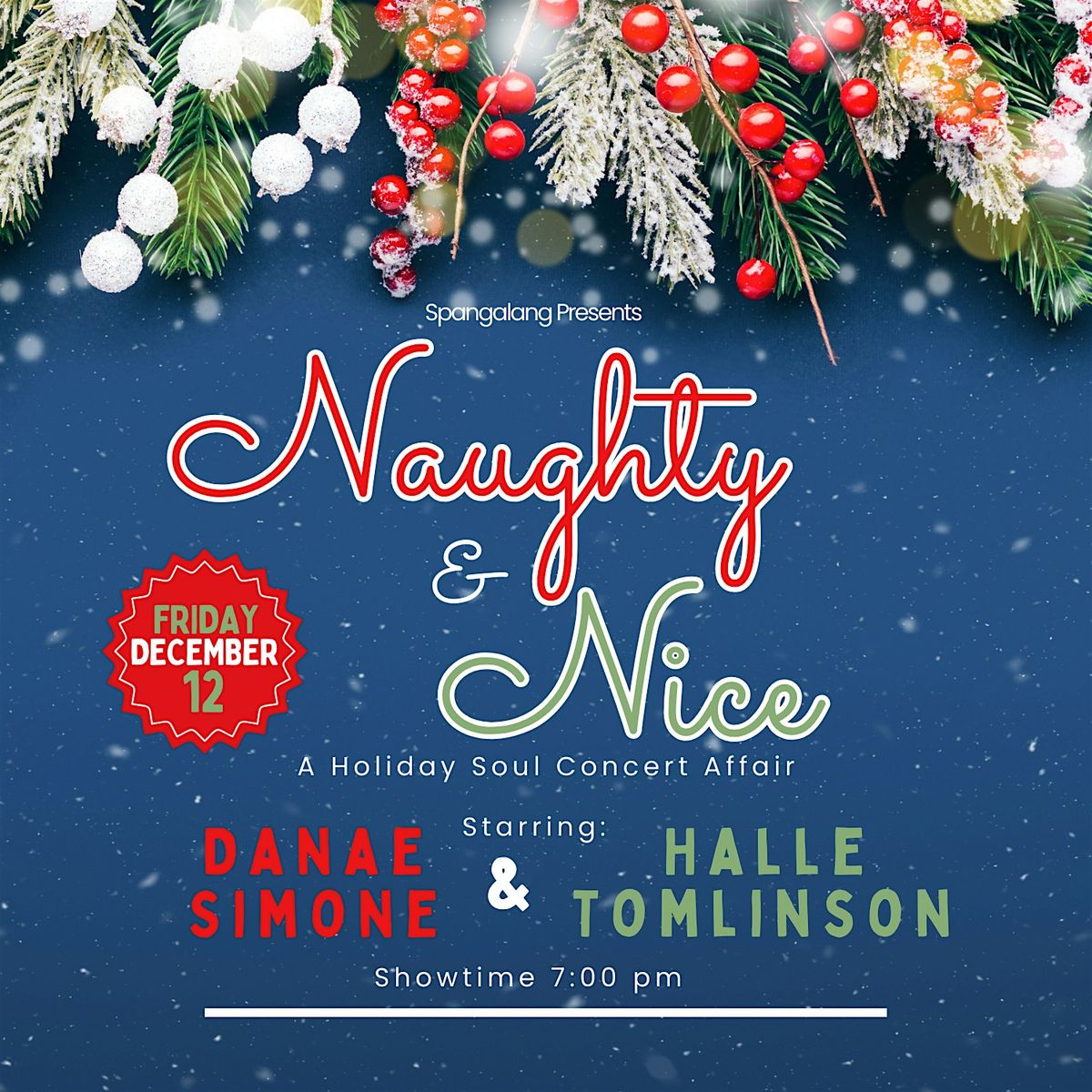 Naughty & Nice - A Holiday Soul  - Danae Simone & Halle Tomlinson Live, 12 December | Event in Denver