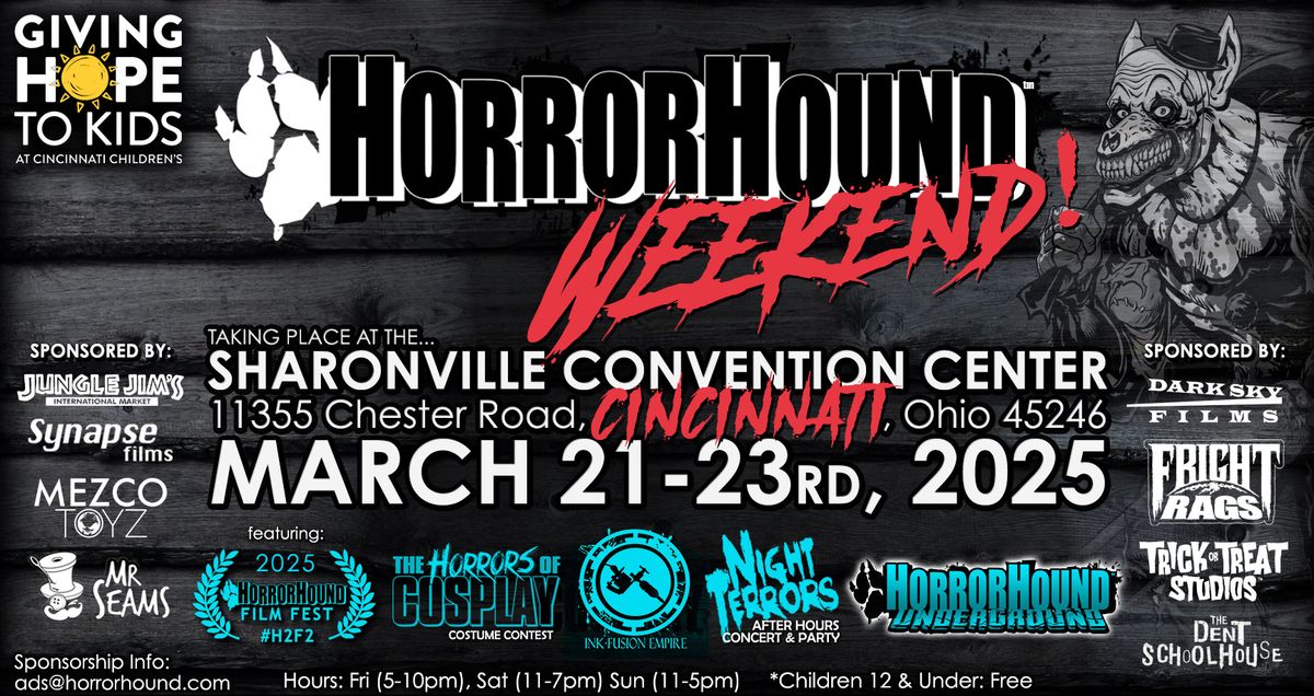 HorrorHound Weekend - 3 Day Pass, 11 September | Event in Cincinnati | AllEvents