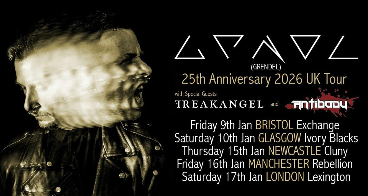 GRENDEL 25th Anniversary 2026 UK Tour | Glasgow, 10 January | Event in Glasgow | AllEvents