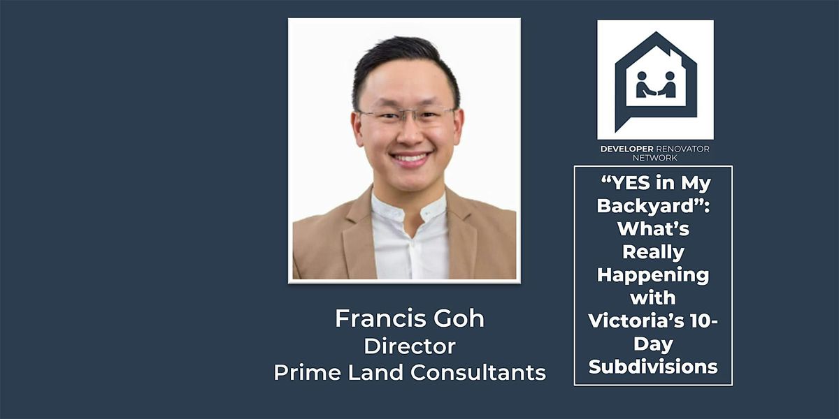 “YES in My Backyard”: What’s Really Happening with 10-Day Subdivisions, 25 November | Event in Parkville