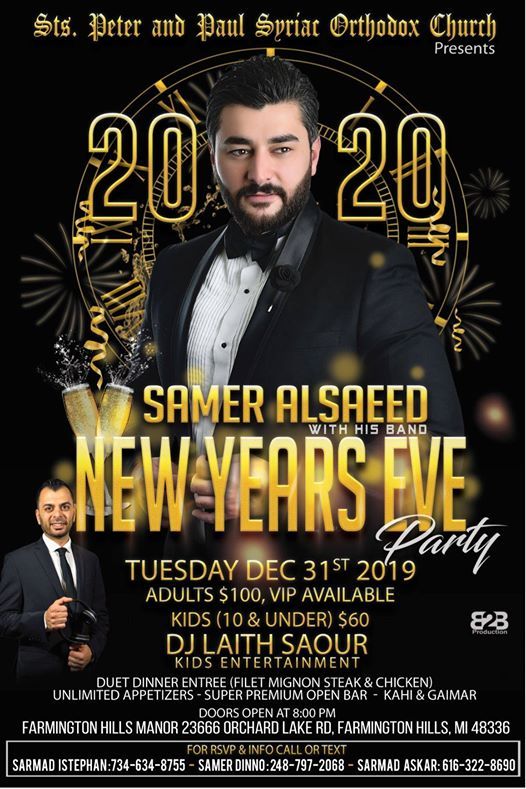 Downtown ball drop rings in the new year New Years Eve Party at Farmington Hills Manor, Farmington