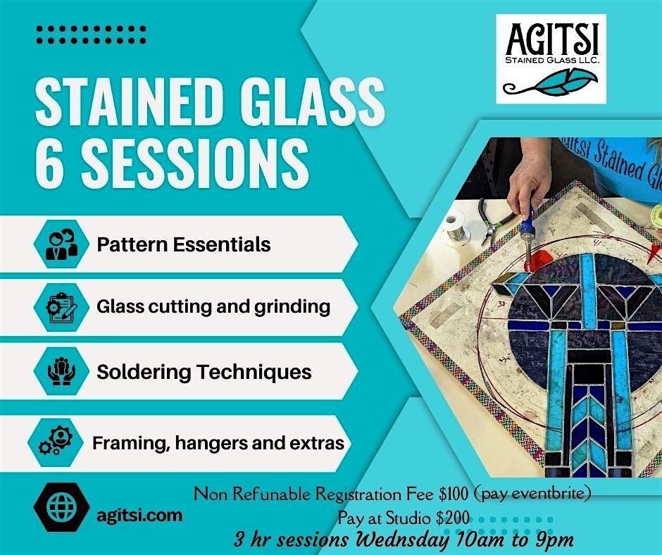 6 Sessions Stained Glass Class