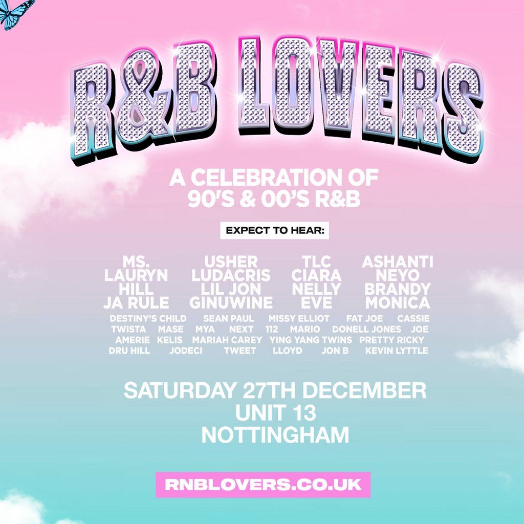R&B Lovers - Saturday 27th December - Unit 13 Nottingham, 27 December | Event in Nottingham | AllEvents