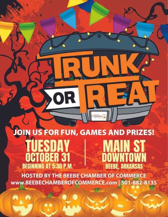 Trunk or Treat on Main, 102 N Main Street Beebe, Arkansas , 31 October