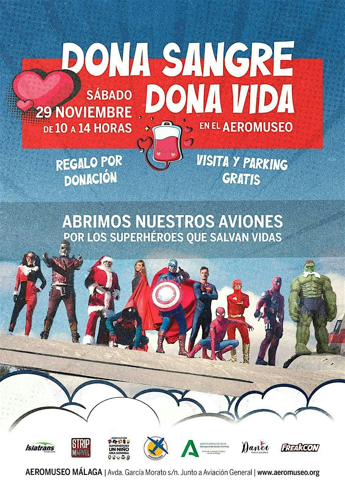 Dona Sangre con los Superheroes de Marvel y DC, 29 November | Event in Málaga | AllEvents