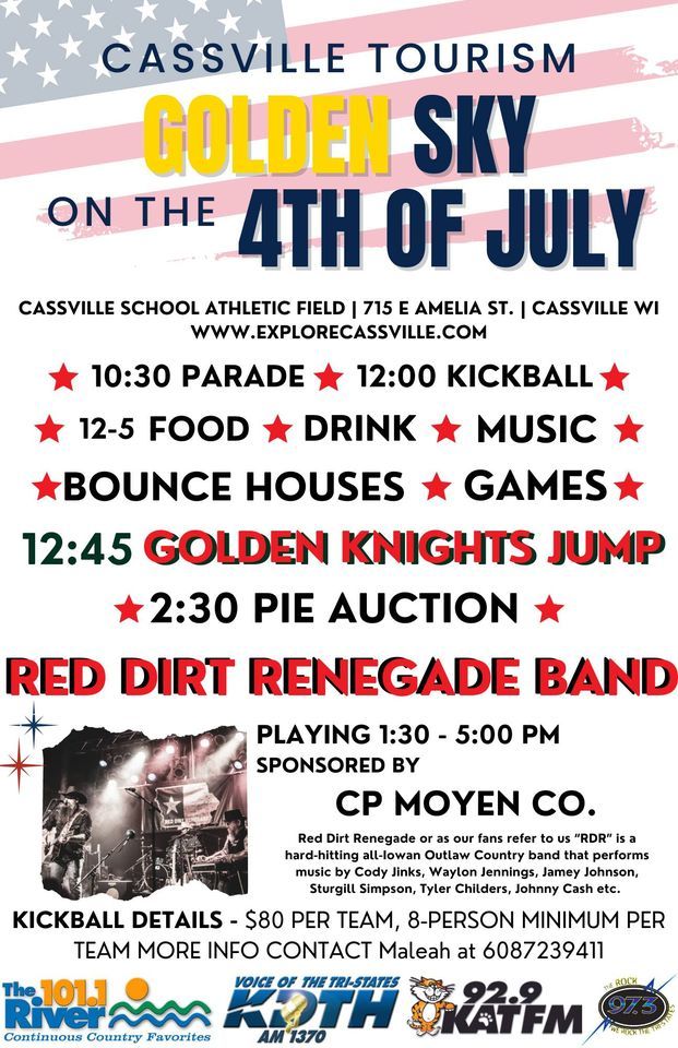 Golden Sky on the Fourth of July, Cassville High, 4 July 2023