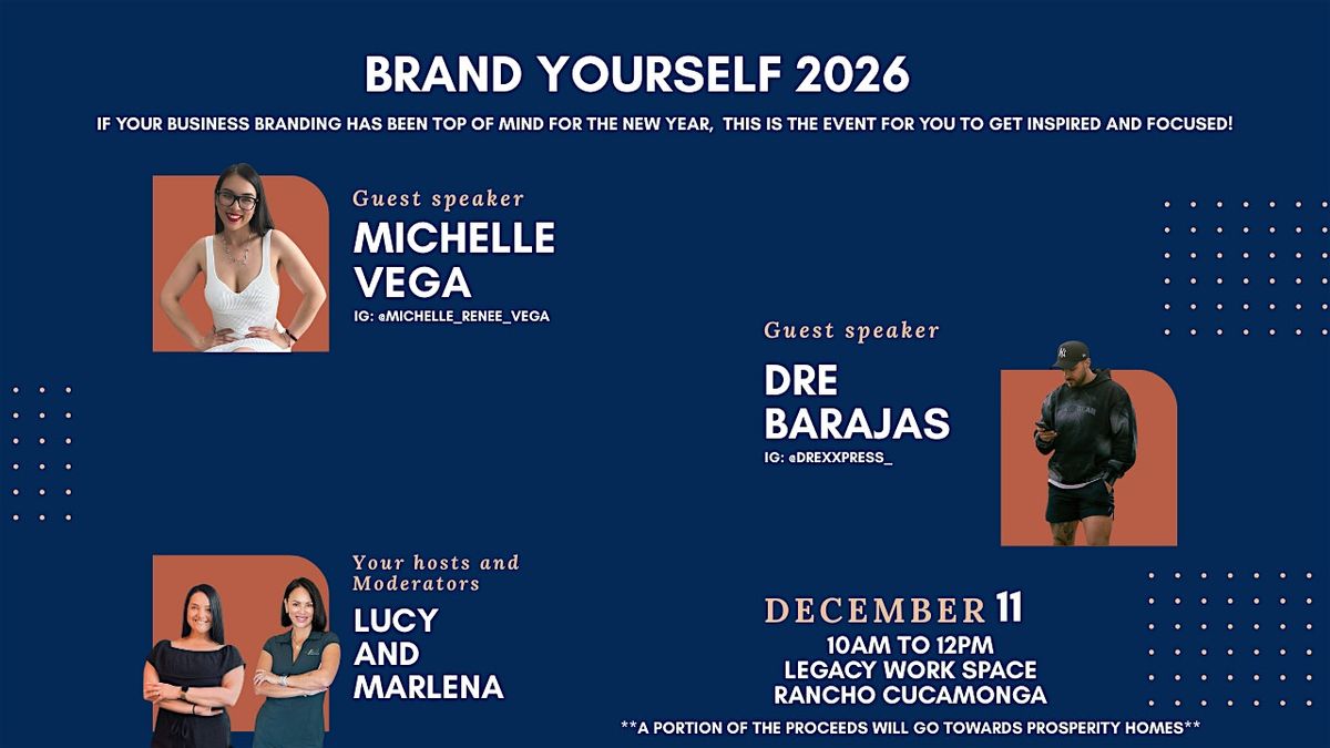 Brand Yourself 2026, 11 December | Event in Rancho Cucamonga | AllEvents