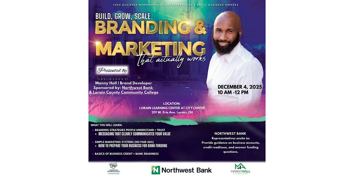 Build, Grow, Scale: Branding & Marketing That Actually Works, 4 December | Event in Lorain | AllEvents