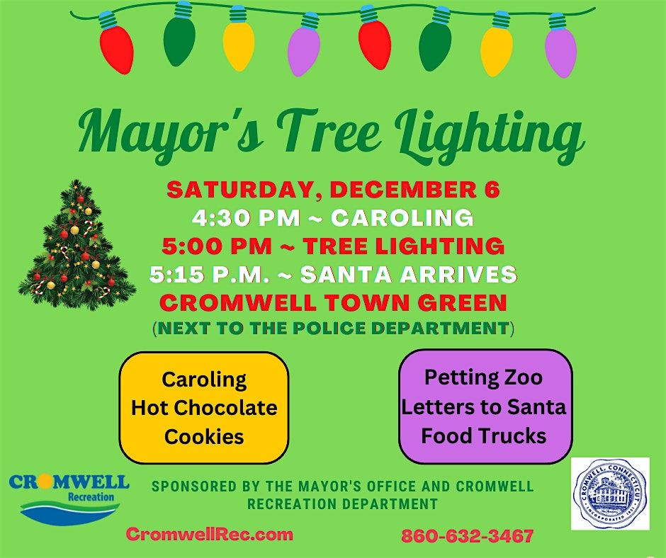 Cromwell Mayor's Tree Lighting, 6 December | Event in Cromwell | AllEvents