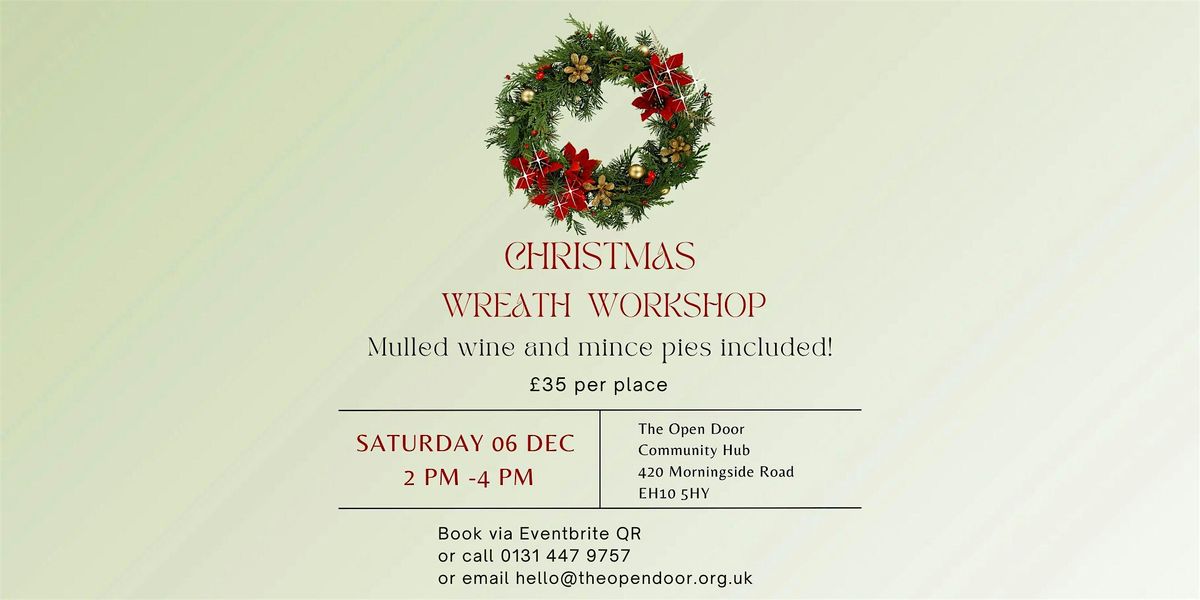 Christmas Wreath Making with Mulled Wine and Mince Pies, 6 December | Event in Edinburgh | AllEvents