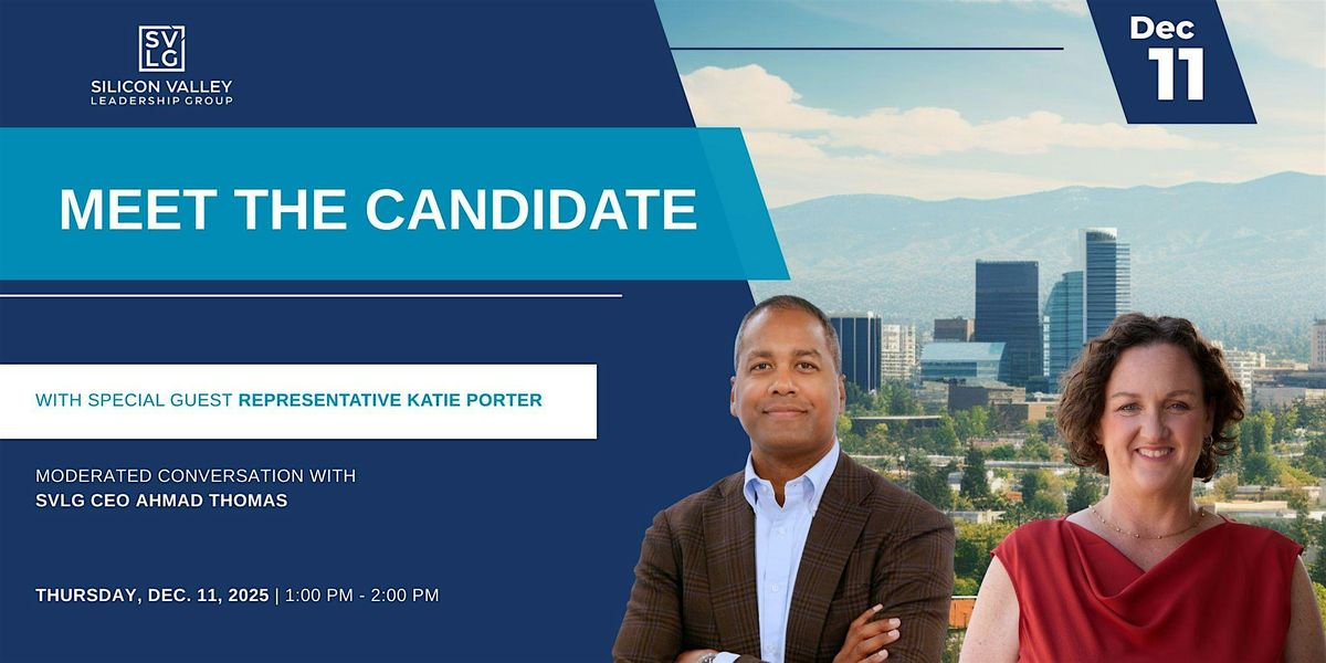 Meet the Candidate: Katie Porter, 11 December | Event in San Jose | AllEvents