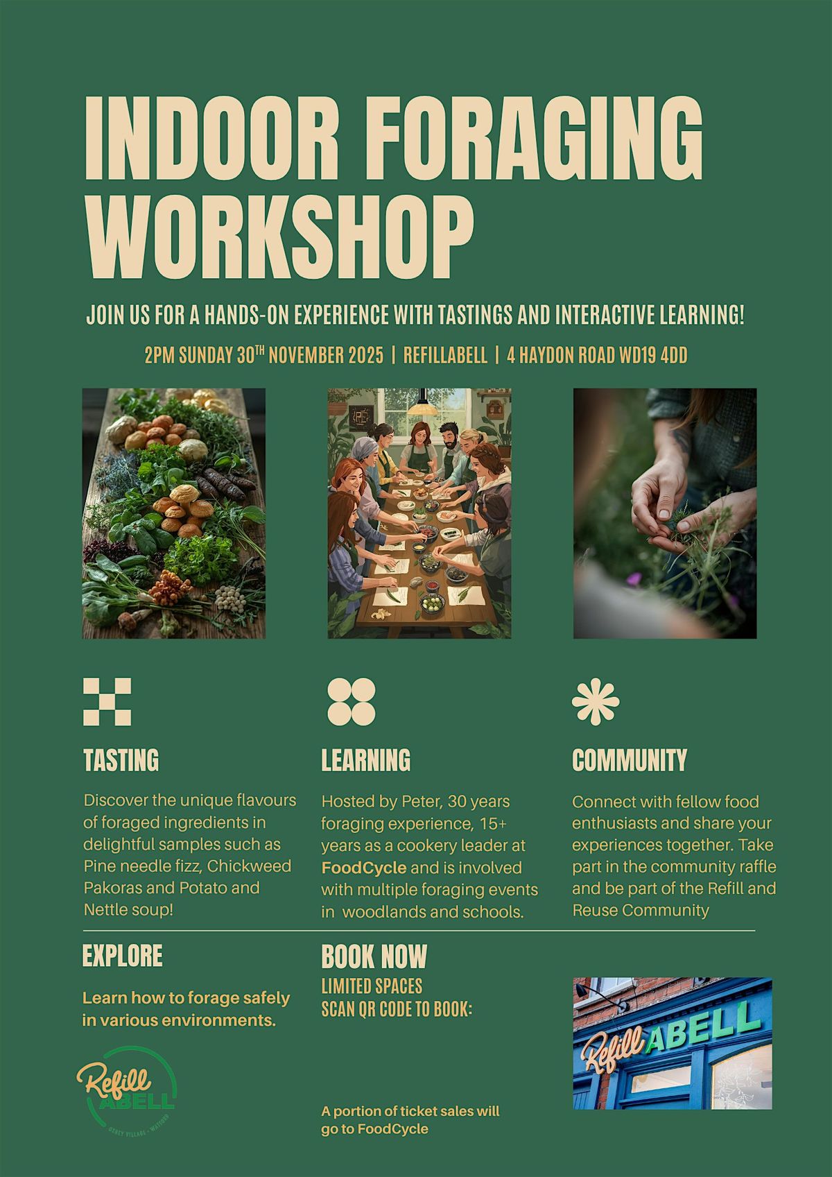 RefillAbell Workshops: Indoor Foraging Masterclass with Peter, 30 November | Event in Watford | AllEvents
