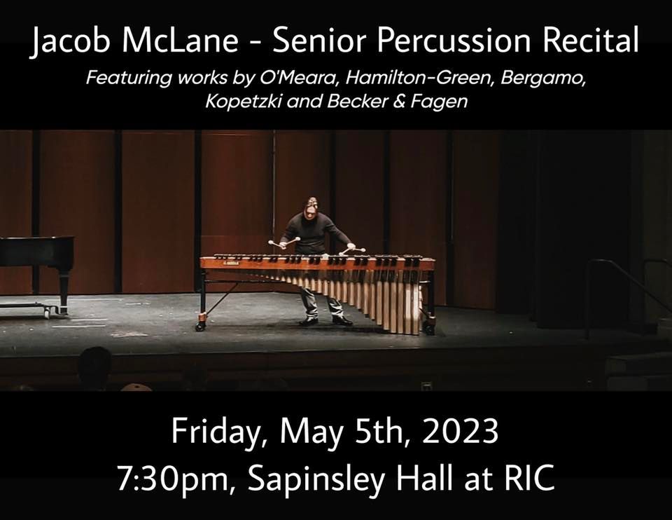Senior Percussion Recital, Sapinsley Hall Rhode Island College