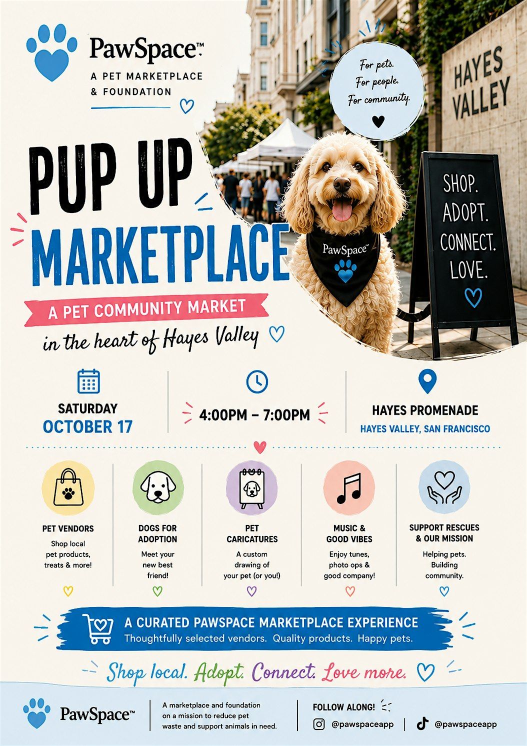 PawSpace Hayes Valley Pup Up Marketplace