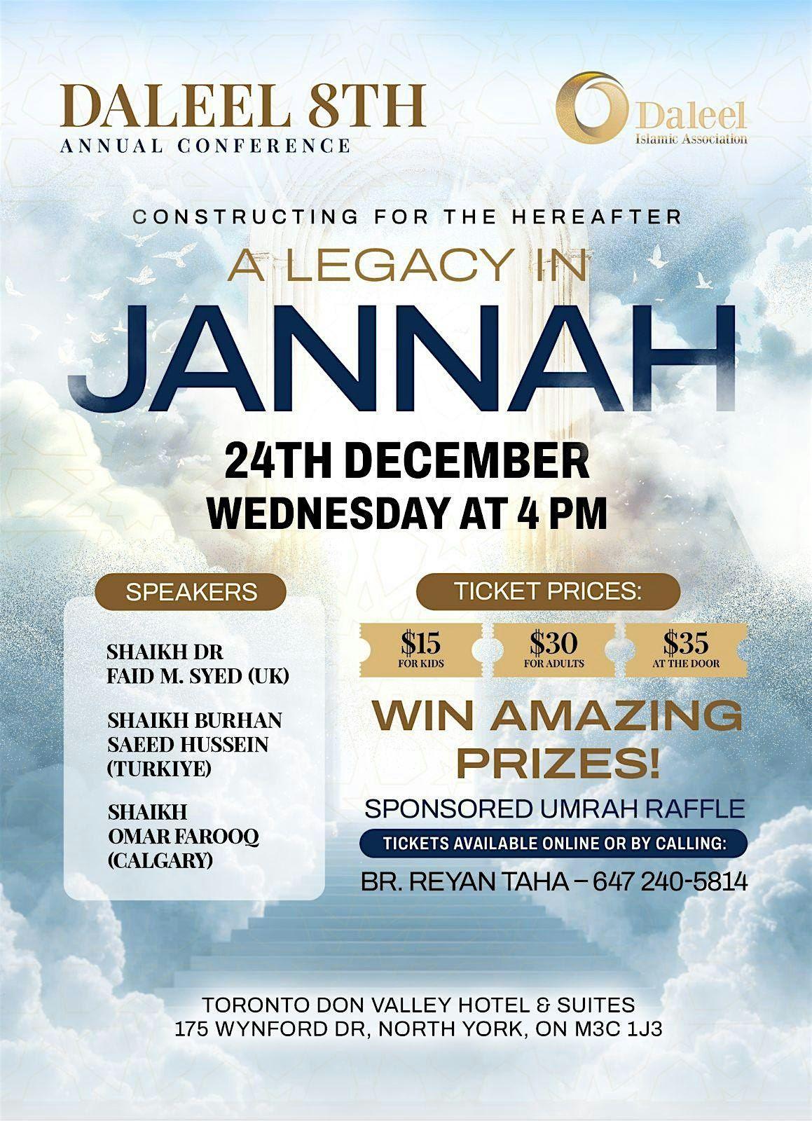 A Legacy in Jannah, Constructing for the Hereafter., 24 December | Event in Toronto | AllEvents