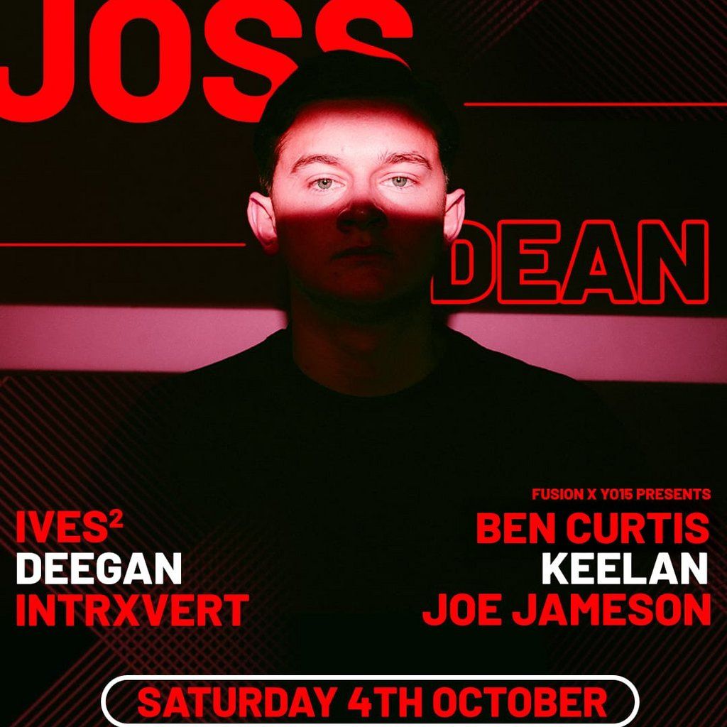YO15 X FUSION presents Joss Dean, 4 October | Event in Bridlington | AllEvents