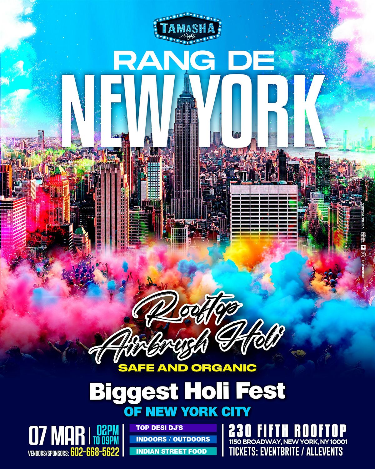 RANG DE NEW YORK- HOLI FEST 2026 @230 FIFTH ROOFTOP BAR