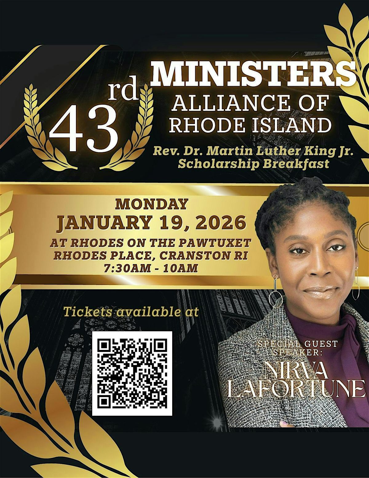 43rd Annual Rev. Dr. Martin Luther King Jr. Scholarship Breakfast, 19 January | Event in Cranston | AllEvents