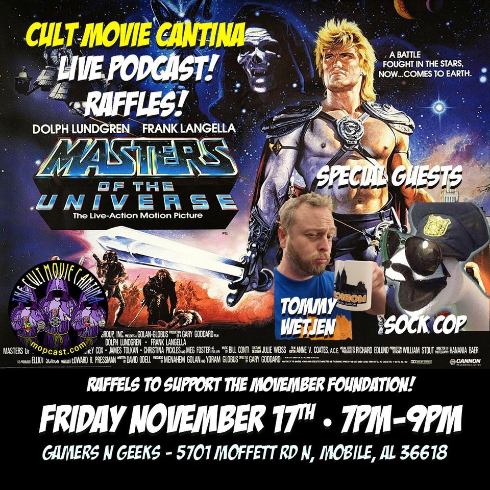 Cult Movie Cantina Live Movember! , Gamers N Geeks, Mobile, 17 November