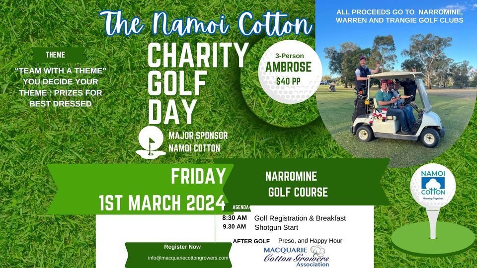 Namoi Cotton Charity Golf Day , Narromine Golf Club, Dubbo, 1 March