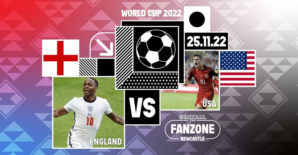 England Vs USA World Cup 2022 Fanzone Newcastle, Central Park