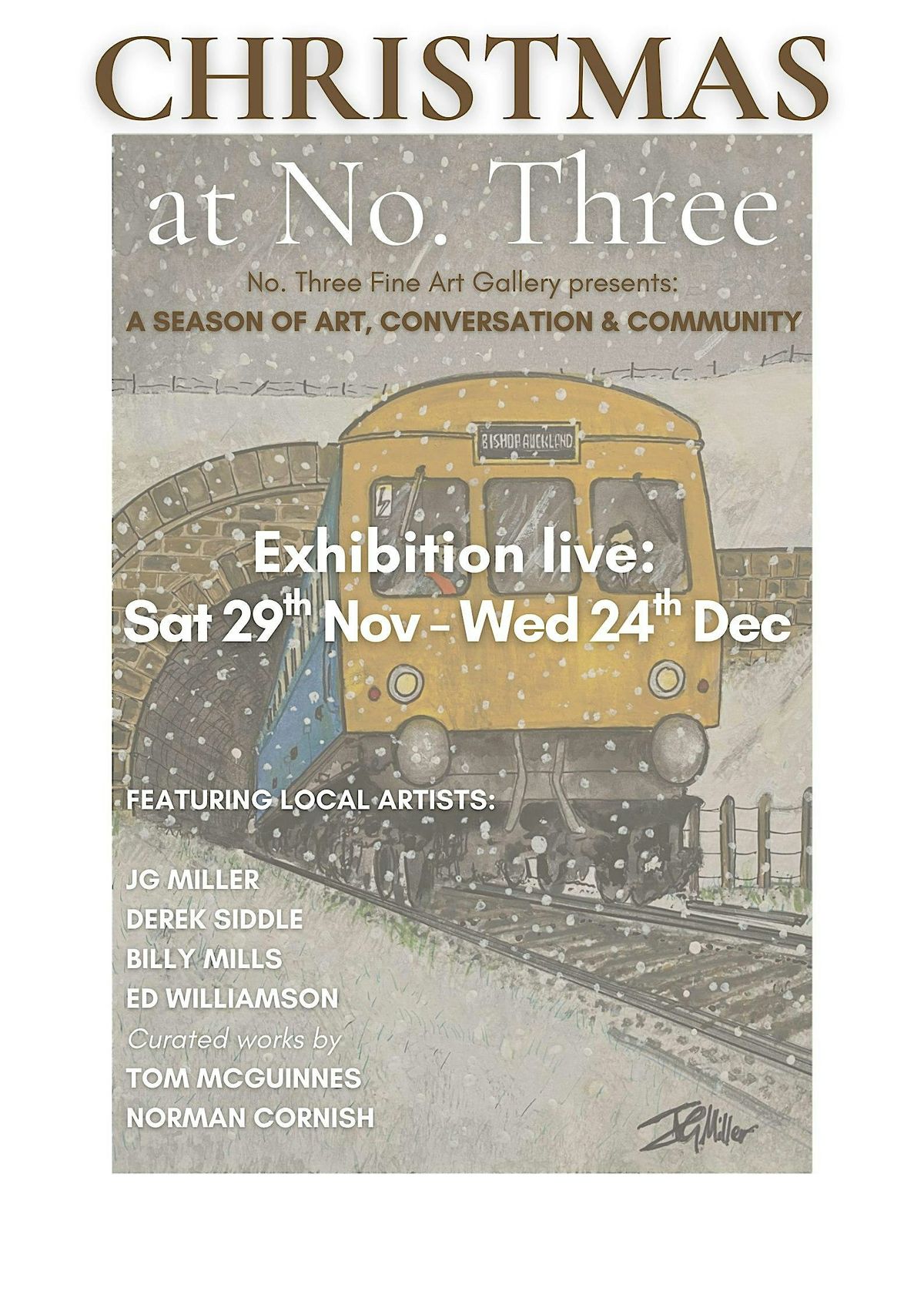 Christmas at No. Three Fine Art Gallery, 29 November | Event in Bishop Auckland | AllEvents