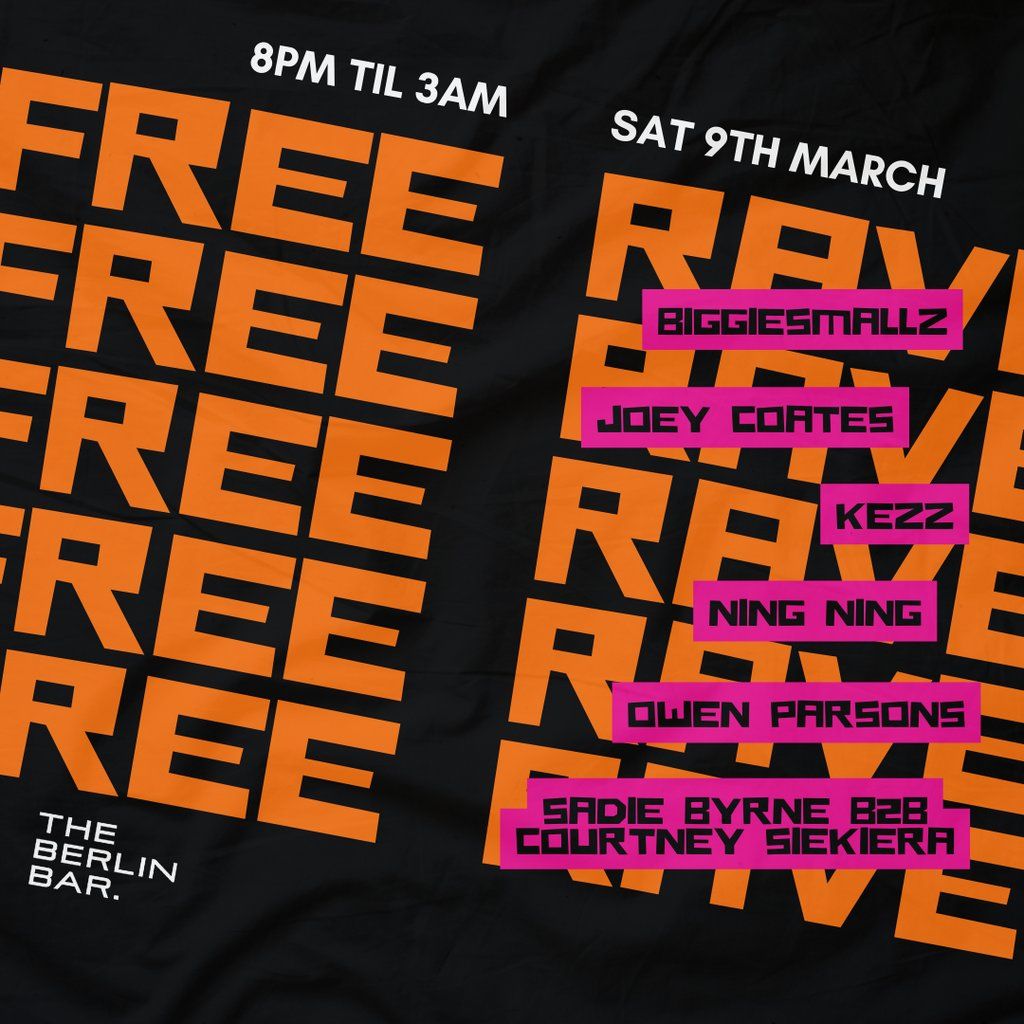 Free Spring Rave - Sat 9th March, Berlin Bar, Birmingham, March 9 to ...