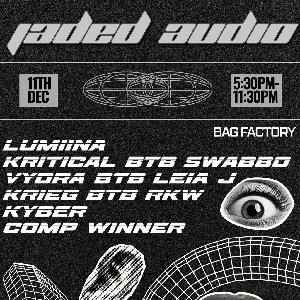 JADED AUDIO: Bag Factory 11th December, 11 December | Event in Manchester | AllEvents
