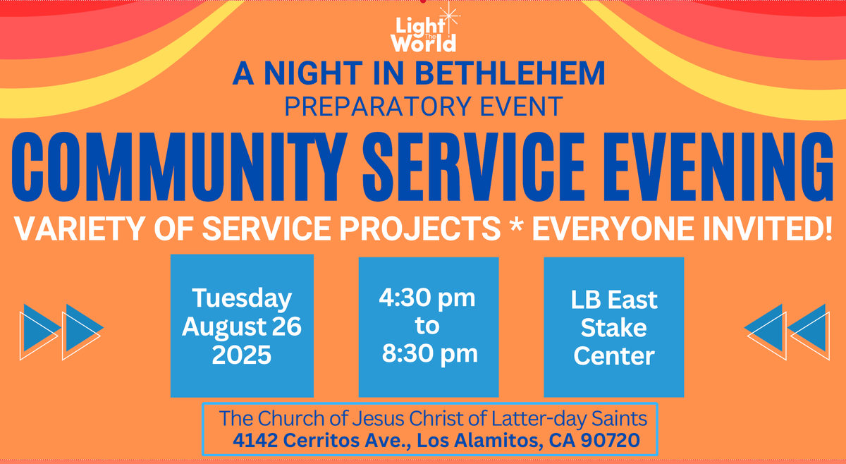 Community Service Evening for All, 26 August | Event in Los Alamitos | AllEvents