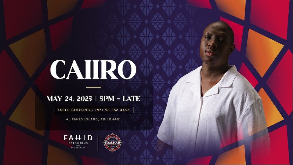 Caiiro Live at Fahid Beach Club for EuroLeague Weekend, 24 May | Event in Abu Dhabi | AllEvents