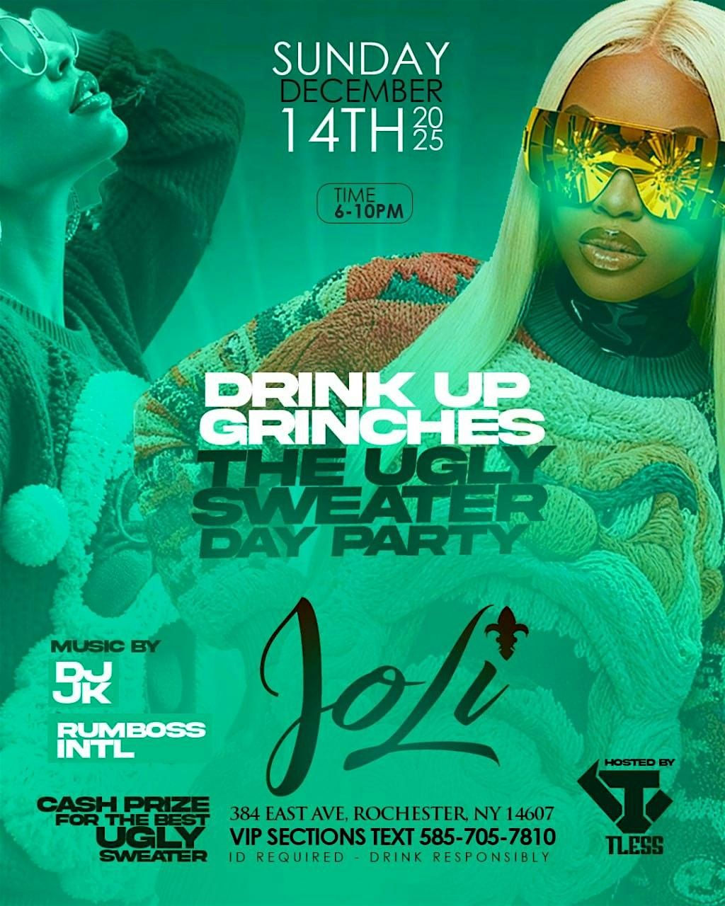 “Drink Up Grinches” Ugly Sweater Day Party, 14 December | Event in Rochester | AllEvents