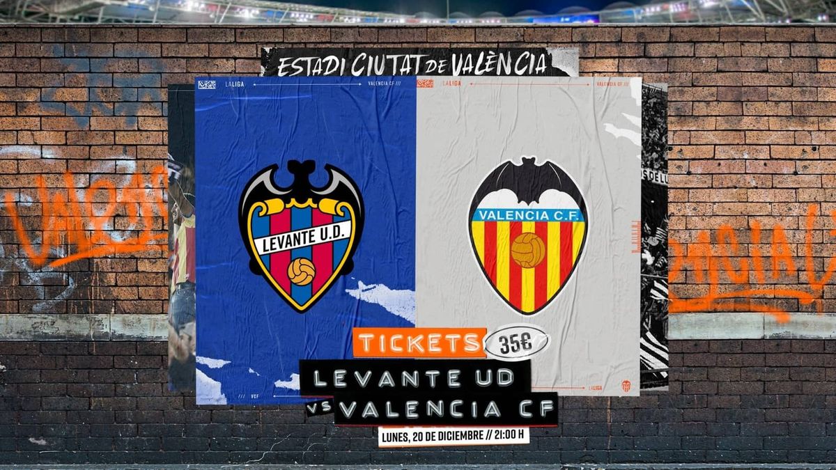 Valencia CF vs Levante UD Tickets, 23 November | Event in València | AllEvents