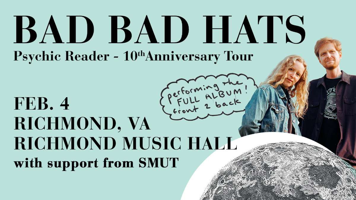 Bad Bad Hats with Smut, 30 January | Event in Somerville | AllEvents