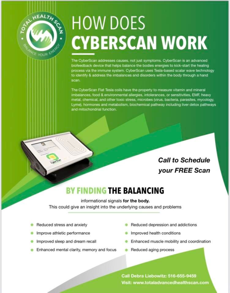 Free Session Advanced Biofeedback Device Cyberscan, The Vitality Center
