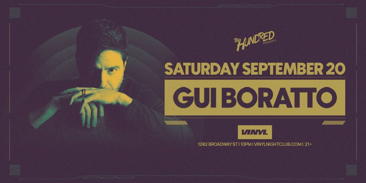Gui Boratto at Audio, 27 September | Event in San Francisco | AllEvents