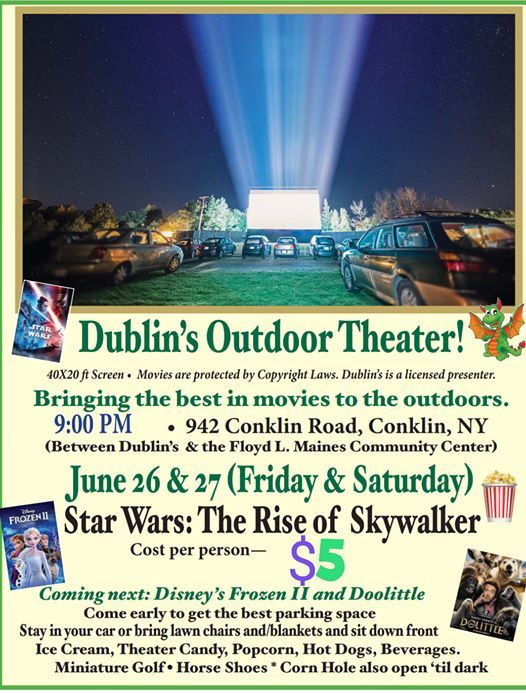 Star Wars The Rise of Skywalker The Conklin Drive In, Dublin's