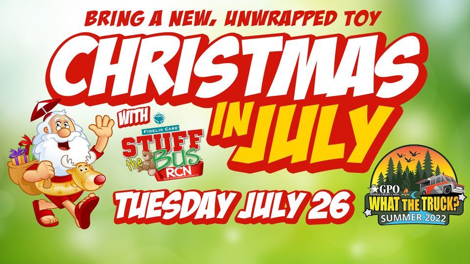 Christmas in July with Stuff the Bus, Canal Park Utica, July 26 2022