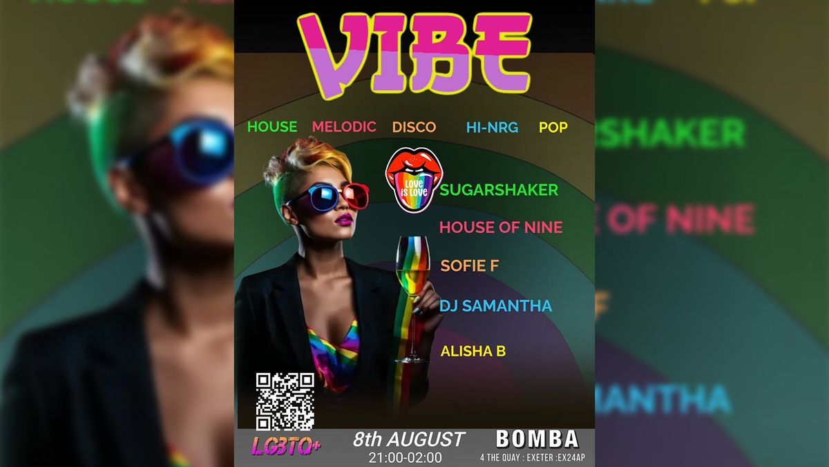 VIBE - LBGTQ+ - Aug 08 - Bomba Exeter, 8 August | Event in Exeter | AllEvents
