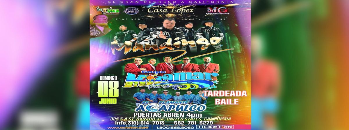 MANDINGO, GRUPO MIRAMAR PARA SIEMPRE & MAS, 8 June | Event in Oxnard | AllEvents