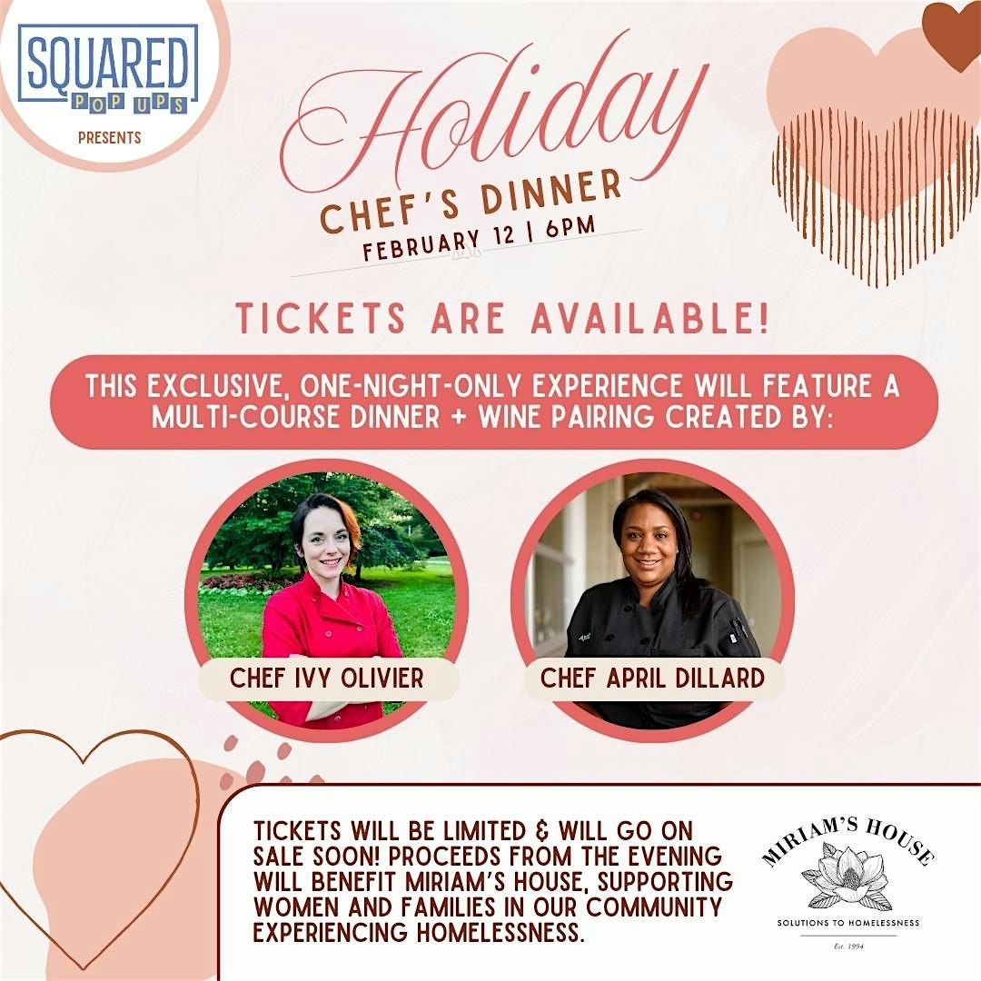 Holiday Chef’s Dinner