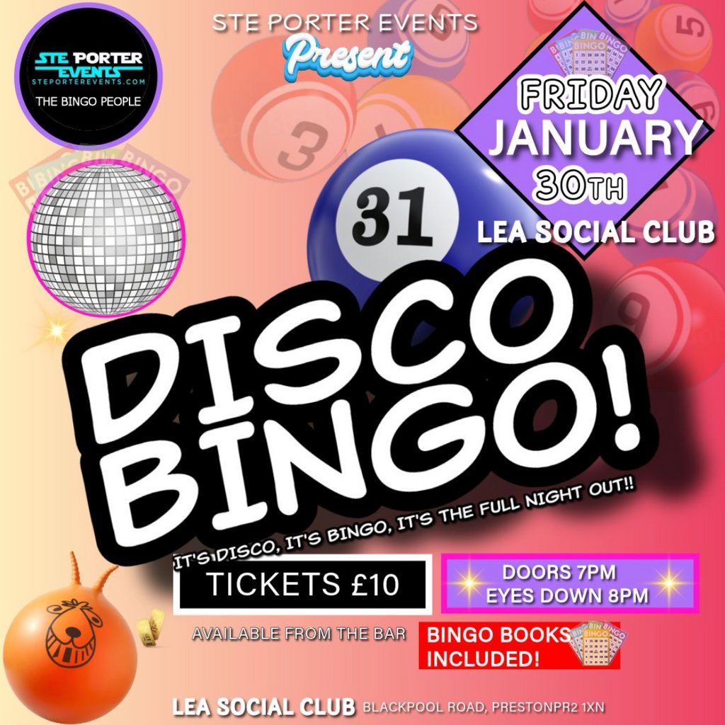 Disco Bingo, 30 January | Event in Preston | AllEvents
