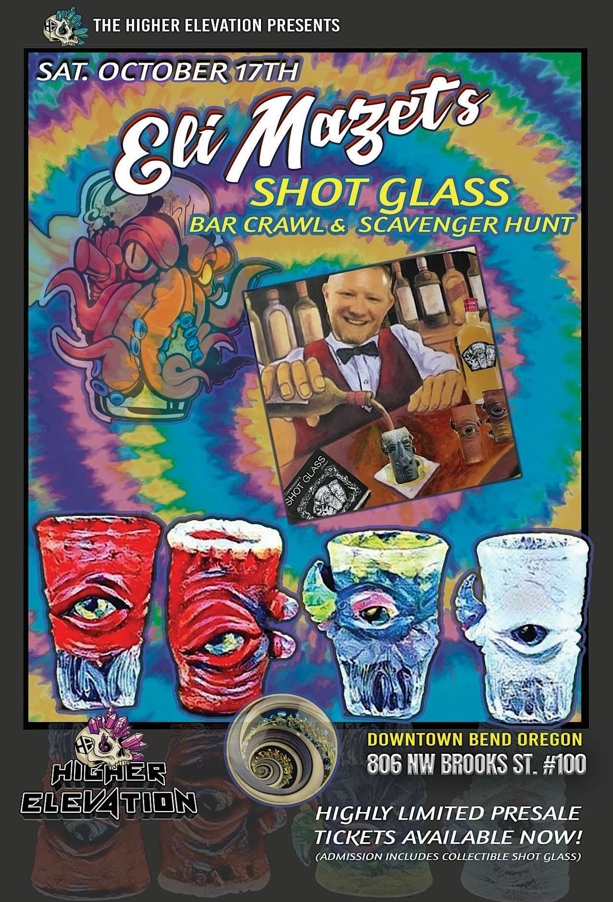 Shot Glass Bar Crawl and Scavenger Hunt