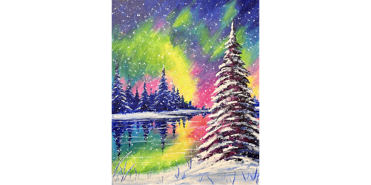 Magical Northern Lights - Paint and Sip in Sacramento | Classpop!™, 13 December | Event in Elk Grove | AllEvents