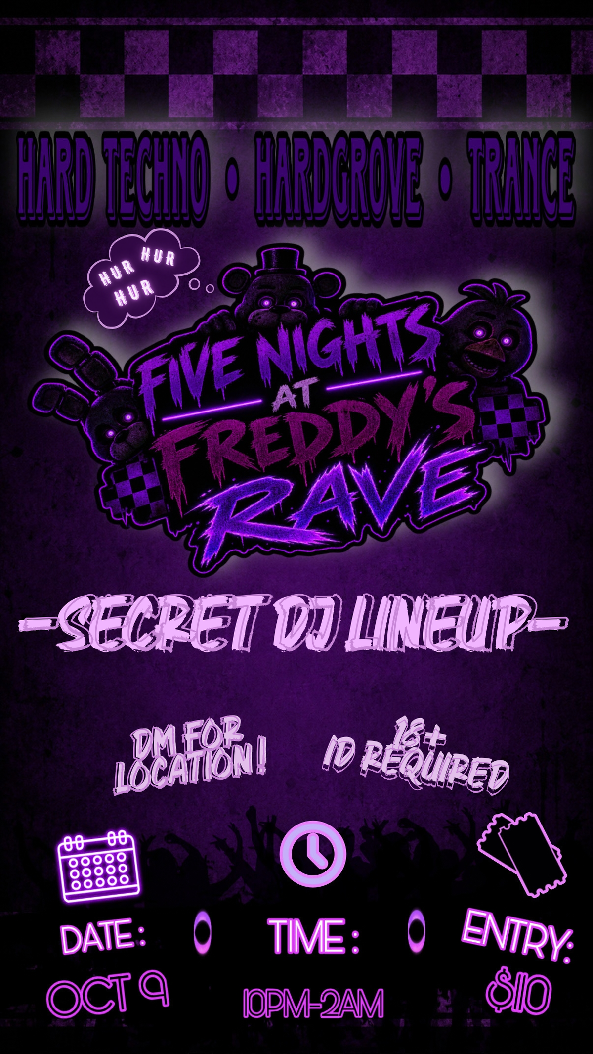FNAF RAVE, NOTIC AVE, York, 9 October to 10 October | AllEvents