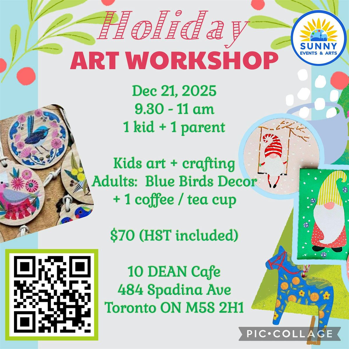 Holiday Art Workshop BLUEBIRD (Blue Jays included), 21 December | Event in Toronto | AllEvents
