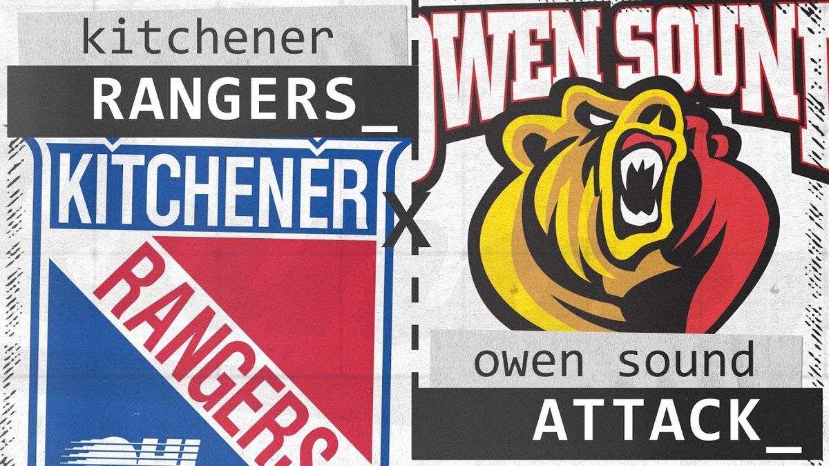 Kitchener Rangers at Owen Sound Attack at Harry Lumley Bayshore Community Centre, 27 September | Event in Owen Sound