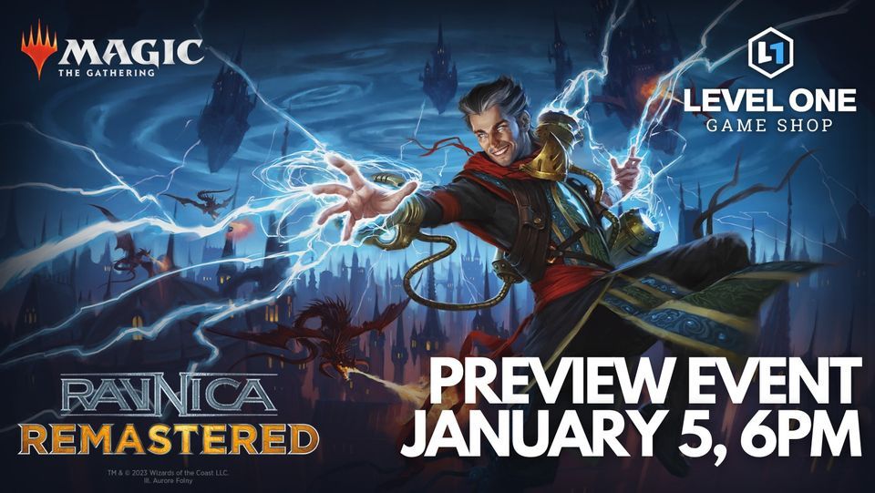 Level One Ravnica Remastered Preview Event, Level One Game Shop, Roeland Park, January 5 2024