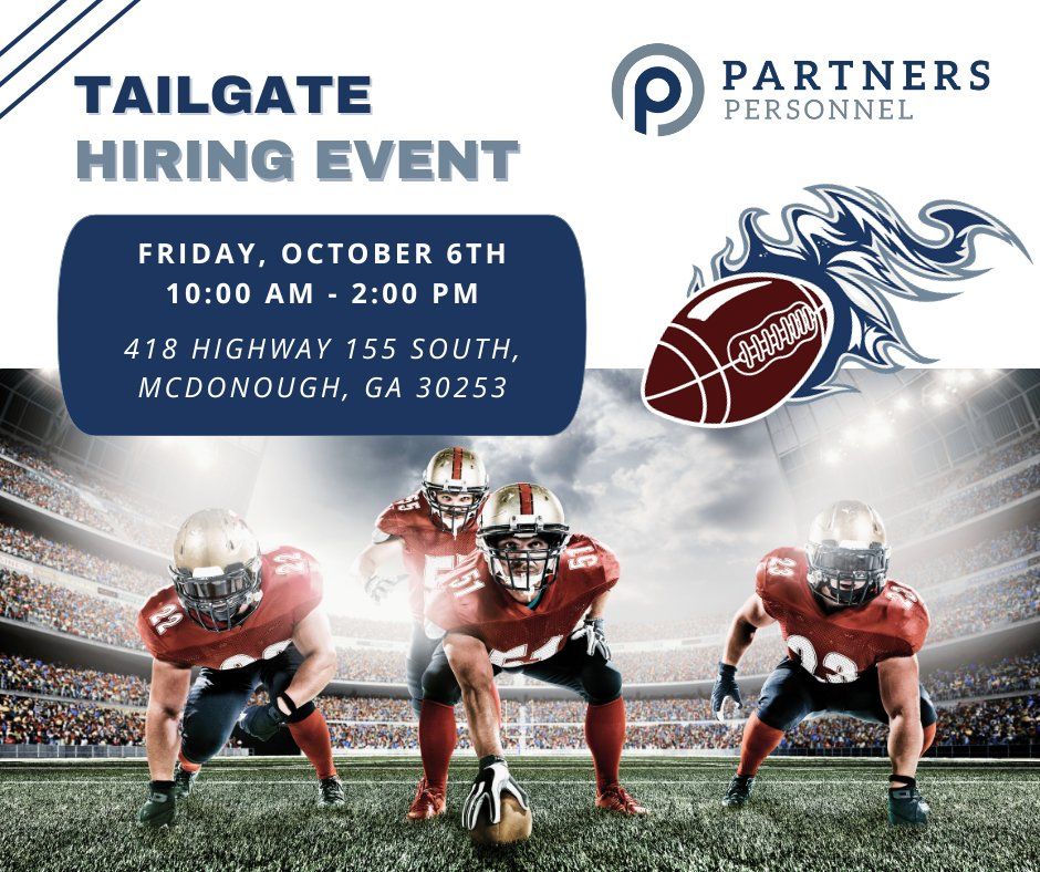 Tailgate Hiring Event, Partners Personnel McDonough, 6 October 2023